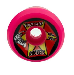 Hosoi Rockets Pink 61mm X 97a Skateboard Wheels