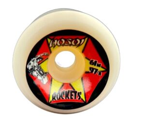 Hosoi Rockets White 61mm X 97a Skateboard Wheels
