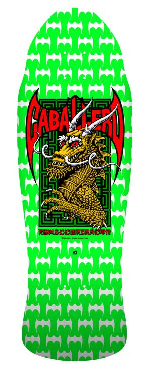 Powell Peralta Caballero Street Green/White 9.625 Skateboard Deck