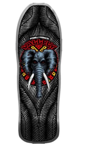 Powell Peralta Mike Vallely Elephant Silver Foil 10 Skateboard Deck