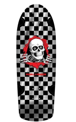 Powell Peralta Ripper OG Checker Silver Foil 10 Skateboard Deck