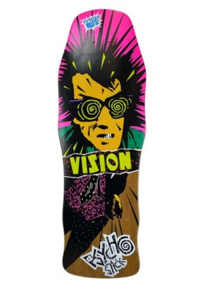 Vision Original Psycho Stick Brown Stain 10 Reissue Skateboard Deck