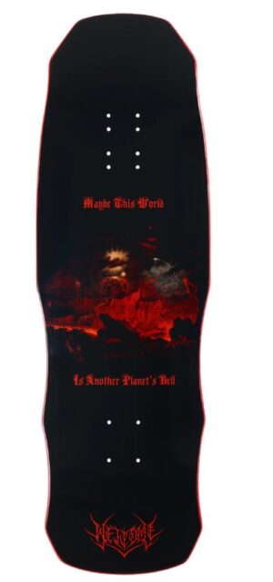 Welcome Depths On Dark Lord Red Dip 9.8 Skateboard Deck