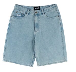 Welcome Linger Washed Baggy Denim Shorts