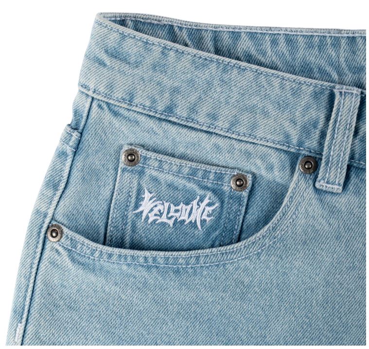Welcome Linger Washed Baggy Denim Shorts