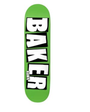 Baker Riley Hawk Brand Name Neon Green 8.5 Skateboard Deck