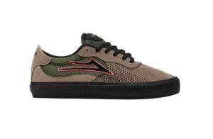 Lakai Essex Black/Olive Brown Suede Shoes