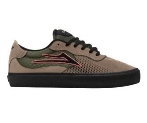 Lakai Essex Black/Olive Brown Suede Shoes