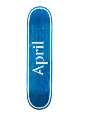 April OG Logo Blue Invert 8.38 Skateboard Deck