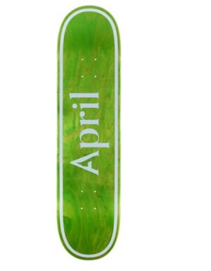 April OG Logo Green Invert 8.0 Skateboard Deck