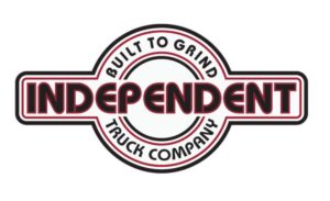 Independent BTG Bauhaus White/Red Sticker