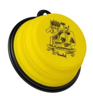 Krooked King Dog Yellow/Black Bowl