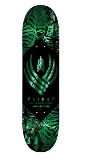Powell Peralta Flight Skeleton Foil Teal 8 Shape 242w Skateboard Deck