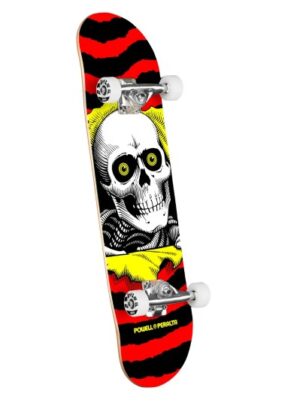 Powell Peralta Ripper Red/Yellow 7.75 Skateboard Complete
