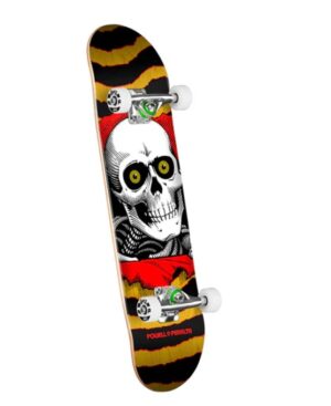 Powell Peralta Ripper Yellow/Red 7.75 Skateboard Complete