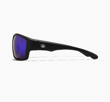 Ritual Vision The Decline Matte Black/Blue Reflective Polarised Sunglasses