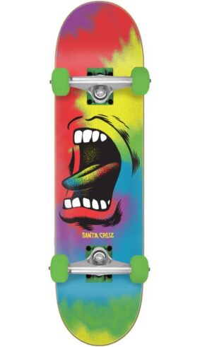 Santa Cruz Big Mouth Tie Dye 8.0 Skateboard Complete