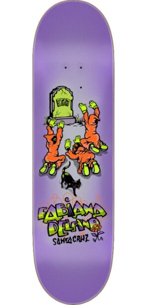 Santa Cruz Delfino Ego Feelbase 8.25 Skateboard Deck