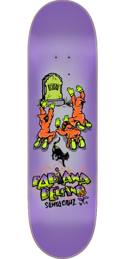 Santa Cruz Delfino Ego Feelbase 8.25 Skateboard Deck