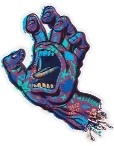 Santa Cruz Growth Hand Sticker
