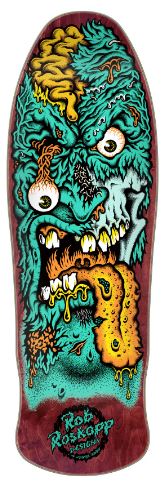 Santa Cruz Rob Roskopp Face Two Red 9.9 Reissue Skateboard Deck