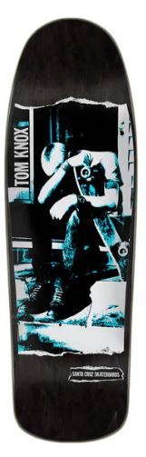 Santa Cruz Tom Knox Punk Black 9.89 Reissue Skateboard Deck