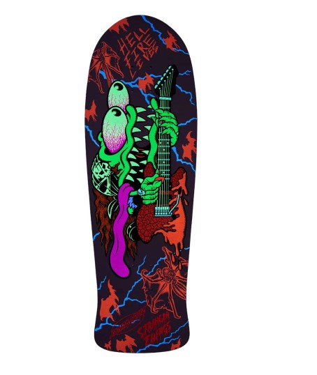 Santa Cruz x Stranger Things Meek Eddie Slasher Reveal 10.1 Skateboard Deck