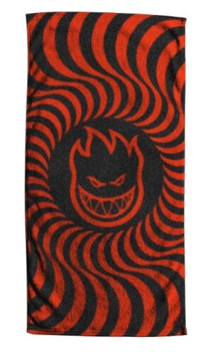 Spitfire Bighead Swirl Black/Red Towel