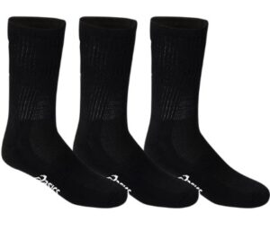 ASICS Pace Crew Black Socks - 3 Pk