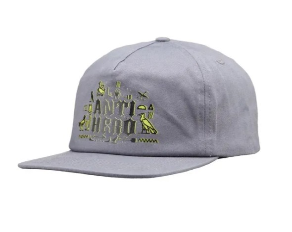 Anti Hero Anti Hero Glyphics Charcoal Snapback Hat