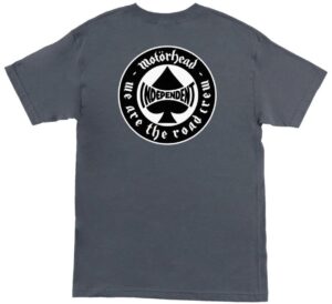 Independent X Motorhead Spade Charcoal Tee