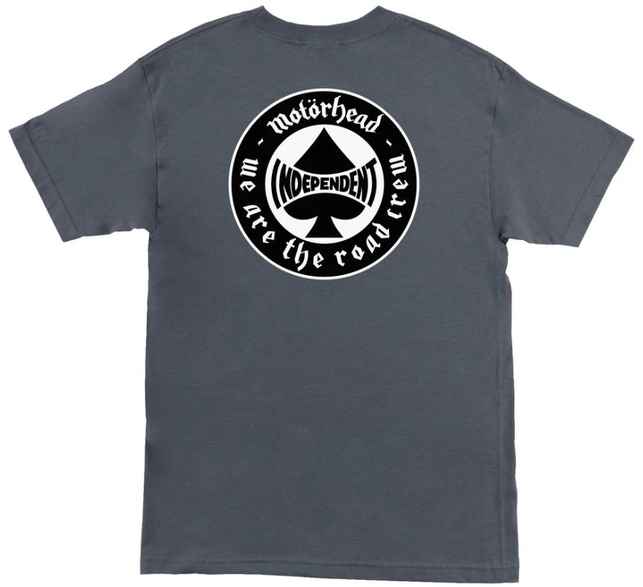 Independent X Motorhead Spade Charcoal Tee