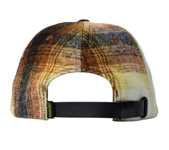 Krooked Double Ok Flannel/Black Snapback Hat
