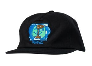 Krooked Moonsmiley Black Snapback Hat