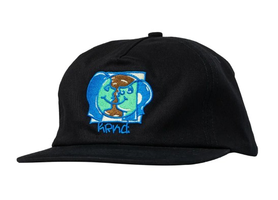 Krooked Moonsmiley Black Snapback Hat
