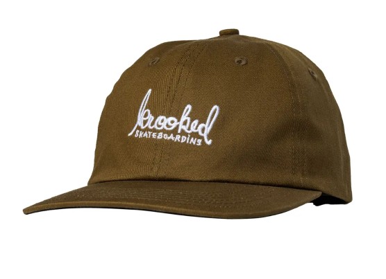 Krooked Skript Brown/White Snapback Hat