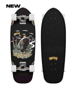 OBfive Skull Cave 28 Cruiser Skateboard Complete