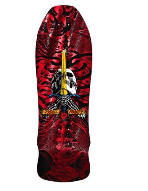 Powell Peralta Skull & Sword Geegah Red Foil 9.75 Skateboard Deck