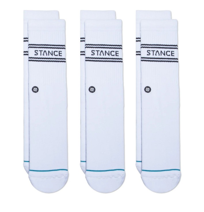 Stance Socks - Basic Crew White 3 Pack
