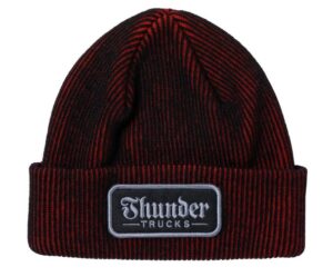 Thunder Script Patch Black/Red Beanie