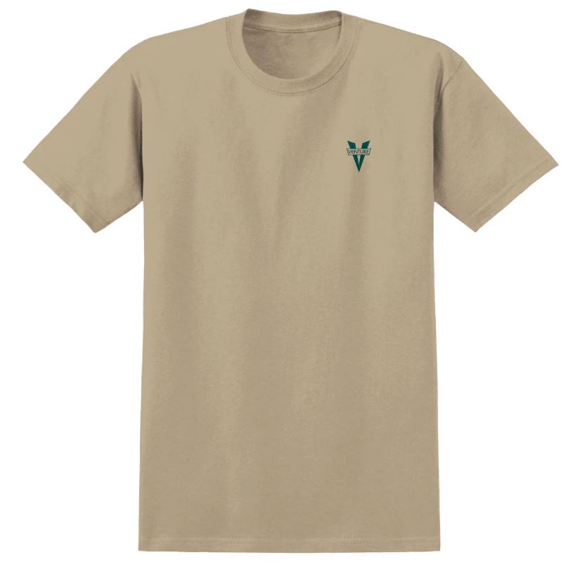 Venture Heritage Embroided Sand/Green Tee