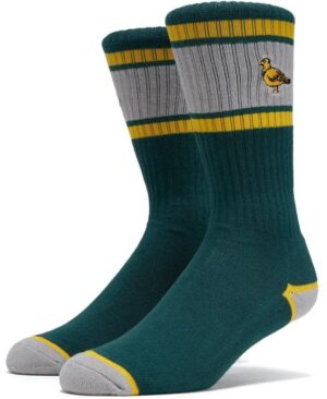 Anti Hero Lil Pigeon Embroided Green/Yellow Socks