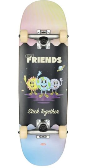 Globe Kids Grip 95 Mini Wide True Friends 7.9 Skateboard Complete