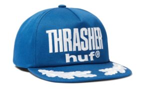 HUF x Thrasher Aloha Blue Snapback Hat