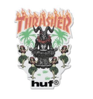 HUF x Thrasher Goat Luau Sticker