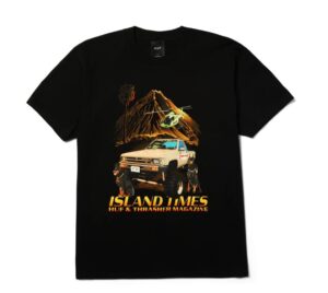 HUF x Thrasher Island Times Black Tee