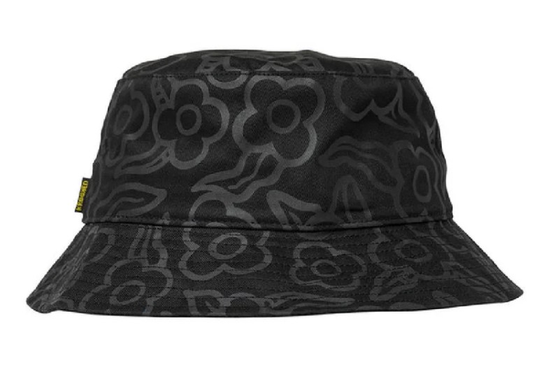 Krooked Flowers Black Bucket Hat