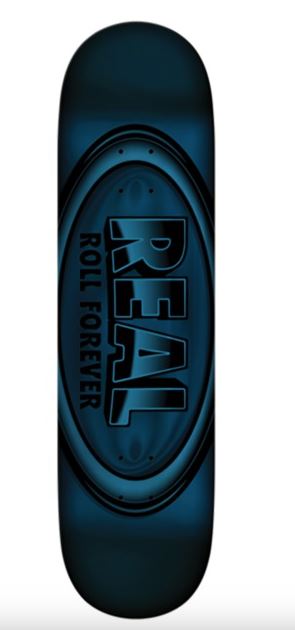 Real DBX Oval Blue Foil 8.5 Skateboard Deck