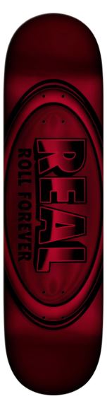 Real DBX Oval Red Foil 8.38 Skateboard Deck
