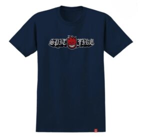 Spitfire Old E Drop Bighead Navy Tee